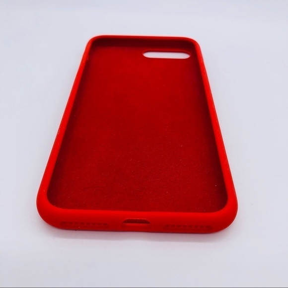 8 PLUS RED SILICONE IPHONE CASE - Picture 4 of 6